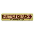 thumbnail image 2 of Stadium Entrance Arrow Novelty Sign, Metal Wall Decor - 4x18 inches, 2 of 4