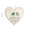 thumbnail image 2 of WWV Meaningful Gift Sea Glass Heart Ornament Friendship Gift Acrylic Hanging Keepsake with Quote for Best Friend Sister Birthday Christmas Home Decor, 2 of 5