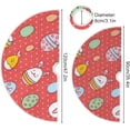 thumbnail image 3 of Coolnut Easter Eggs Christmas Tree Skirt 48", Easter Tree Skirt Double Layers Polyester Easter Tree Skirt for Easter Holiday Party Decoration, 3 of 6