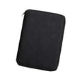thumbnail image 4 of Rongfmy Zippered Notebook Meeting Folder 6Ring Binder Notebook for Travel Writers Black, 4 of 9