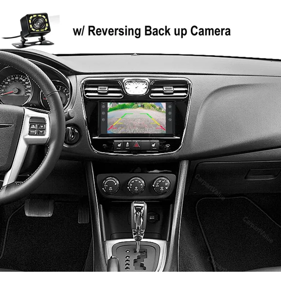 7in Android 13 Car Stereo Compatible for Chrysler 200 2011-2014, 4 64GB, Built-in Wireless CarPlay & Android Auto, GPS Navigation, AHD Backup Camera, WiFi/Bluetooth/SWC
