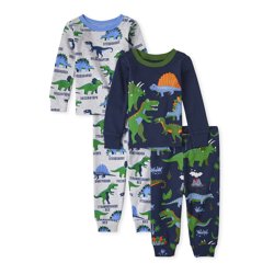 The Childrens Place Baby And Toddler Boys Dino Snug Fit Cotton One Piece Pajamas