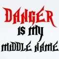 thumbnail image 2 of CafePress - Danger Is My Middle Name Infant Bodysuit - Baby Light Bodysuit, Size Newborn - 24 Months, 2 of 4