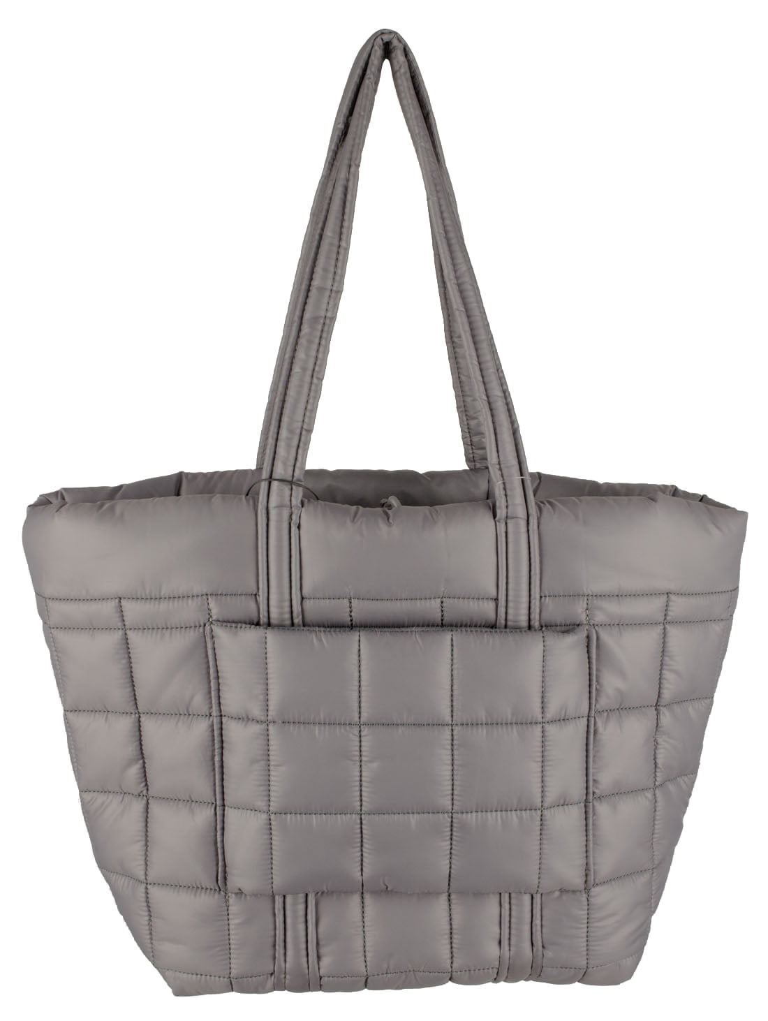 Cozy Padded Tote Bag, Charcoal Gray