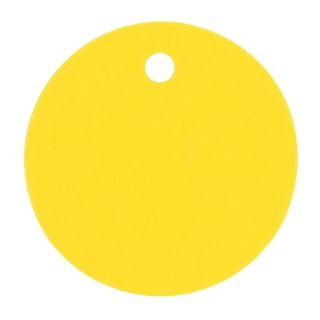 CleverDelights Yellow Price Tags - 2 inch x 3.5 inch - 100 Pack - Paper Gift Tag