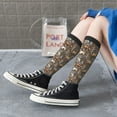 thumbnail image 5 of Vsdgher Moose fox bear leaf tree Knee Socks, High Socks Long Stretchy Sock Women Knee High Stocking, Long Socks for Women, 5 of 6