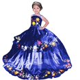 thumbnail image 2 of LOVELIULIU66 Robes de Princesse Brodées pour Filles Robe de Concours Robe de Cérémonie Robe de Cérémonie Bleu Royal 3, 2 of 2