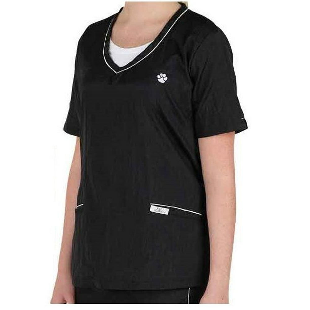 V Neck Grooming Smocks and Contrast Trim Tops Water Repellant Stylist