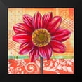 thumbnail image 2 of Robertson, Walter 15x15 Black Modern Framed Museum Art Print Titled - Scrollwork Blossom 1, 2 of 5