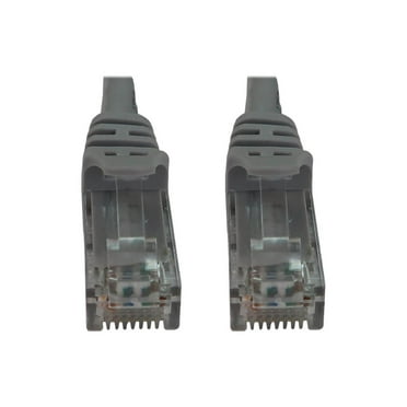 Tripp Lite Cat6a 10G Snagless Molded UTP Ethernet Cable (RJ45 M/M), PoE, Gray, 2 ft. (0.6 m) - 2 ft Category 6a Network Cable for Network Device, Switch, Patch Panel, Server, Router, Hub, Printer, Com