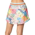 thumbnail image 2 of Lucky In Love Women`s High Waist Flower On Tennis Skort Multicolor (  X-Small   ), 2 of 4