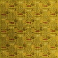 thumbnail image 1 of Ahgly Company Indoor Square Oriental Yellow Industrial Area Rugs, 7' Square, 1 of 4