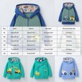 thumbnail image 2 of WXFAZCVU Kids Graphic Hoodie Boys Zip Up Jackets Versatile Fall Clothes School Daily Wear Size 7-8 Years, 2 of 3