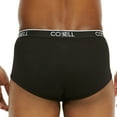 thumbnail image 2 of Men's 100% Cotton Color Band Briefs, Underwear, Black 3XL, 6-Pack, 2 of 4