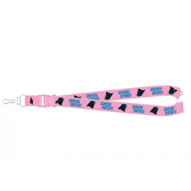 Carolina Panthers Pink Lanyard With Safety Latch