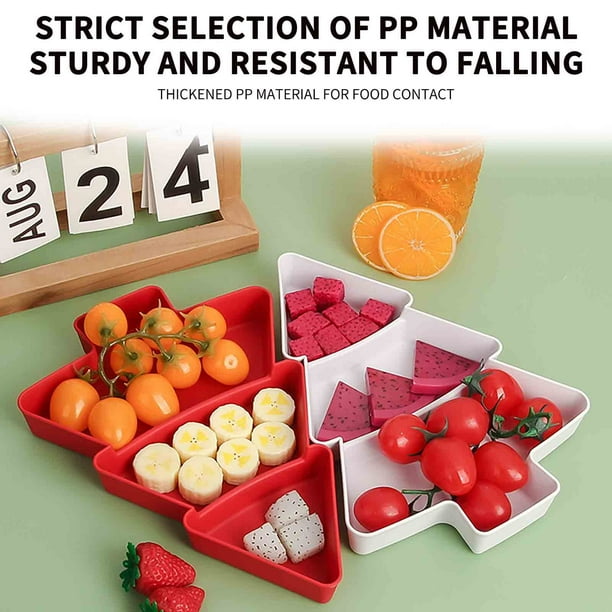 Plateau de fruits secs : compartiments pour aliments, plateau de