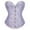 Blue, variant on Aboser Corset Belt for Women Renaissance Waist Cincher Floral Print Boned Bodyshaper Eyelet Lace up Corset Tops Strapless Chest Supporting Bustier Top