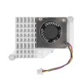 thumbnail image 1 of for Pi 5 Cooler Replacement Aluminium Alloy Temperature Controlled PWM Speed Control Cooling Fan for Pi 5 4GB 8GB Silver, 1 of 4