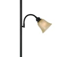 thumbnail image 3 of Benjara Metal Body Torchiere Floor Lamp with Attached Reading Light, Black, 3 of 5