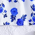 thumbnail image 5 of LOVZFMLL Robe d'Été à Imprimé Floral pour Filles Manches Courtes Col Rond Jupe Princesse, 5 of 5