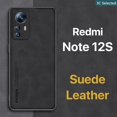 thumbnail image 2 of Cuero Gamuza Funda Redmi Note 12S Case Toque Cómodo Anti-huella digital Borde de TPU suave Proteger la cámara Proteger la pantalla a prueba de choques, 2 of 4