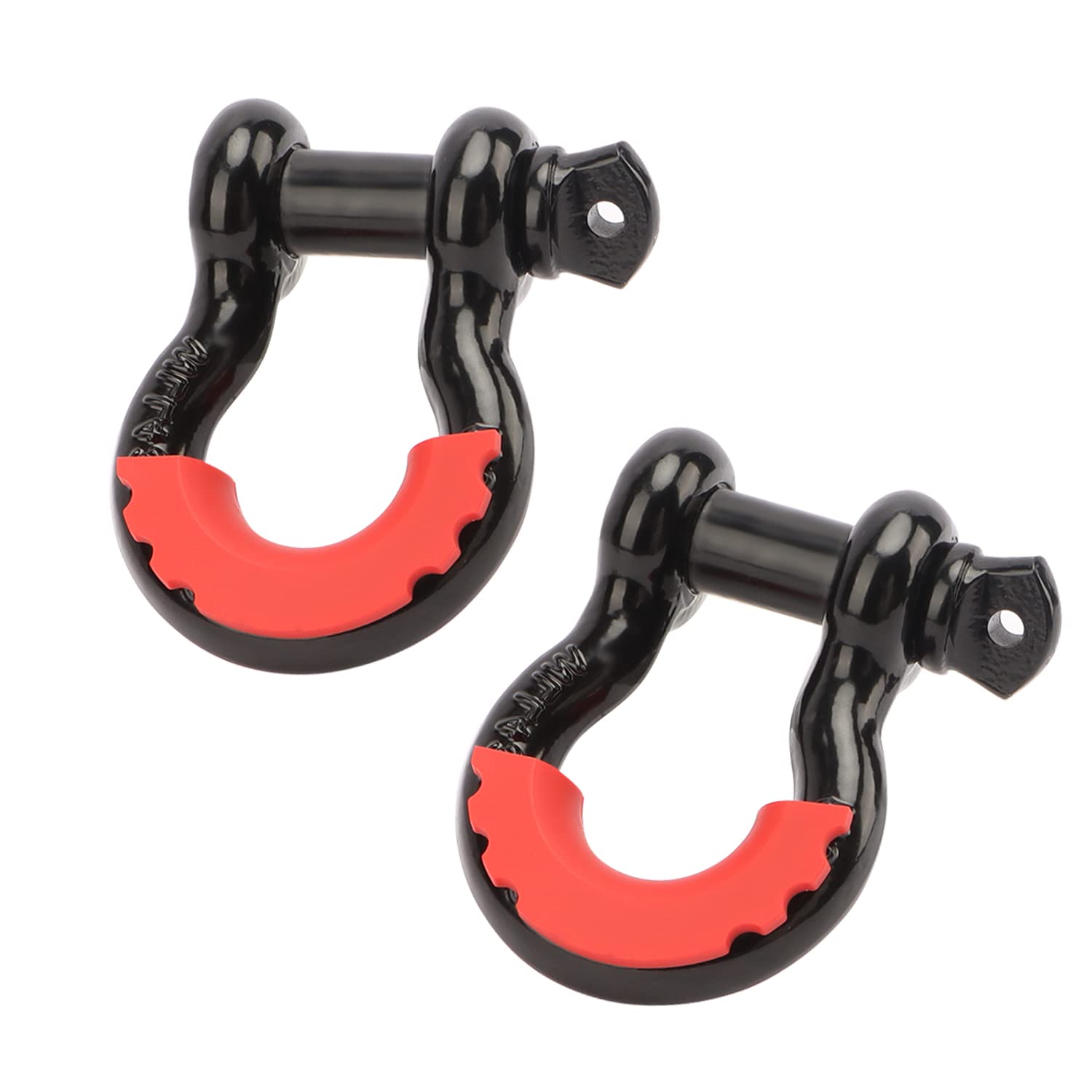 METOWARE 2 Pack D Ring Shackles 3/4" Off Road Shackles Tow Winch
