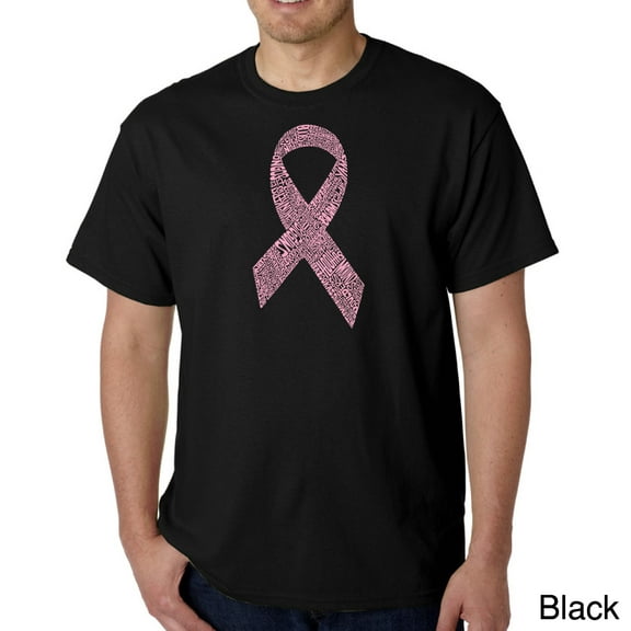 LA Pop Art Men's Word Art T-Shirt - CREATED OUT OF 50 SLANG TERMS FOR BREASTS