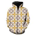 thumbnail image 1 of Sudadera con capucha y cremallera para hombre, estilo étnico exótico retro, informal, divertida, con estampado 3D de primavera, de gran tamaño, estilo hip hop, Harajuku, manga larga, 1 of 6