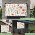 thumbnail image 2 of Outdoor TV Cover 48 to 50 Inches, Watercolor Poppy Flower Eucalyptus Leaf Farmhouse Waterproof and Weatherproof TV Cover with Remote Control Pocket, Flat Screen TV Cover Protector for Outside TV, 2 of 6