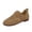 Brown, variant on Women's Vintage Lace Up Cutout Flat Shoes Outdoor Casual Comfort Flock Walking Footwear Black