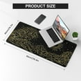 thumbnail image 3 of Japanese Sea Wave Large Mouse Pad, Anime Gaming Mouse Pad with Stitched Edges, Non-Slip Rubber Base, Kanagawa 35.4x15.7 Inch XXL Mouse Pad Keyboard Mat Desk Mat Gaming Mousepad, Black Gold, 3 of 6
