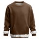 thumbnail image 2 of RKSTN Fleece Sweatshirts for Men Oversized Crewneck Pullover Hoodless Sweatshirt Top Mens Casual Solid Round Neck Loose Fits Comfy Long Sleeve Sweatshirt with Pockets Fall Winter Clothes, 2 of 7