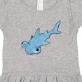 thumbnail image 4 of Inktastic Cute Hammerhead Shark Girls Toddler Dress, 4 of 5