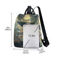 thumbnail image 3 of FORMRS Women's Travel Backpack Purse Anti-Theft Hidden Pockets Casual Shoulder Bag, Whale and Moon, 3 of 7