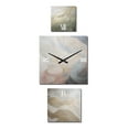 thumbnail image 2 of Designart "Dynamic Line Art Gold and Grey III" Minimalism Line Oversized Wall Clock - Set Of 3 - Multipanel Clock For Living Room Décor - Large Contemporary Wall Clock, 2 of 6