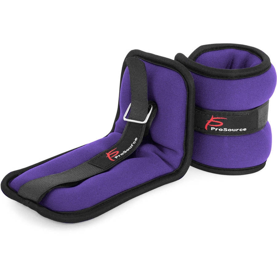 : ProSource Ankle Weights Set of 2, Adjustable Comfort Fit 1 to 5 pounds, for Women, Men, or Children by Prosource