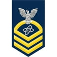 thumbnail image 1 of 10 Inch Navy Chief Gold E-7 Electronics Technician ET Decal Sticker, 1 of 1