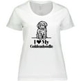 thumbnail image 3 of Inktastic I Love My Goldendoodle Dog Women's Plus Size T-Shirt, 3 of 5