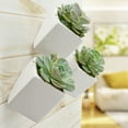 thumbnail image 7 of Arcadia Garden Products Large Cube Wall Planter, Matte White, 7 of 7