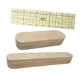 thumbnail image 2 of AMLESO 3 Pieces Tailors Clapper and Ruler for Dressmaking Ironing Patchwork Creases, 2 of 8