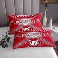 thumbnail image 4 of Erosebridal Twin Quilt Set for Youth,Baseball Coverlet Set Baseball Lovers Bedspread Set,Red Gray Ball Game Bed Cover with 1 Pillowcase All Season,Cincinnati, 4 of 4