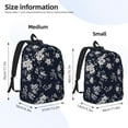 thumbnail image 4 of Xecao Retro Flower for Canvas College Laptop Backpack, Durable Rucksack Travel Notebook Bag School Backpack Book Bag for Men Women, 4 of 8