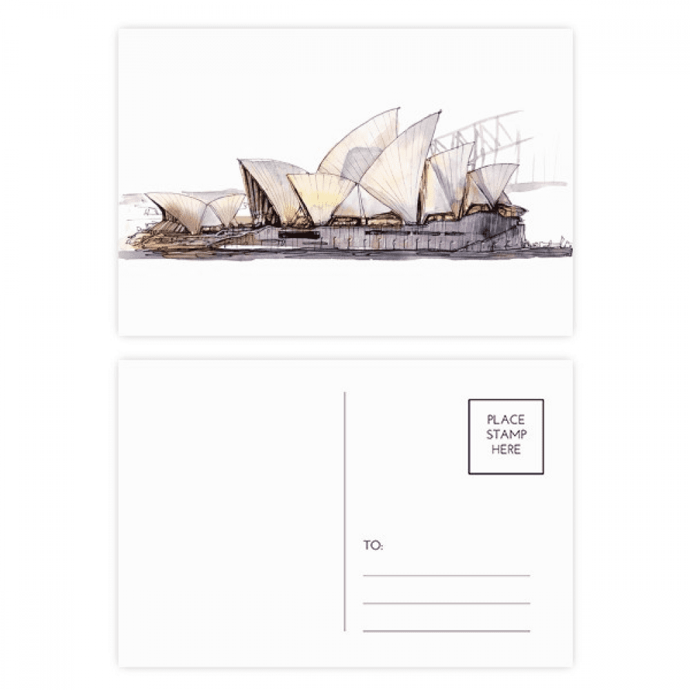 Sydney Opera House in Sydney Postcard Set Birthday Mailing Thanks Greeting Card