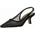 thumbnail image 3 of Sam Edelman Women's Bianka Sling Black Glitz Mesh Heels 10.5M, 3 of 5