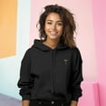 thumbnail image 3 of Dalix Espresso Martini Embroidered Hoodie Fleece Long Sleeve Cropped Sweatshirt Pullover Womens in Dark Heather 2XL XX-Large, 3 of 5