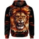 thumbnail image 2 of Sudadera con capucha holgada para hombre, nueva sudadera de otoño 2024, estampado 3D de león gótico, ropa Y2k, ropa urbana Harajuku para hombre, 2 of 5