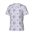 thumbnail image 3 of Rocae Stripes and Sprigs of Lavender for Men's Moisture-Wicking Crew Tee - T-Shirt for Sports, Outdoor Activities, and Casual Wear3X-Large, 3 of 9