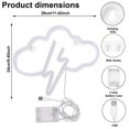 thumbnail image 5 of DONGPAI Lightning Neon Sign, Battery or USB Powered LED Neon Light for Party Decorations Lamp, Table & Wall Decoration Light for Girl's Room Wedding Home Decor, 5 of 5
