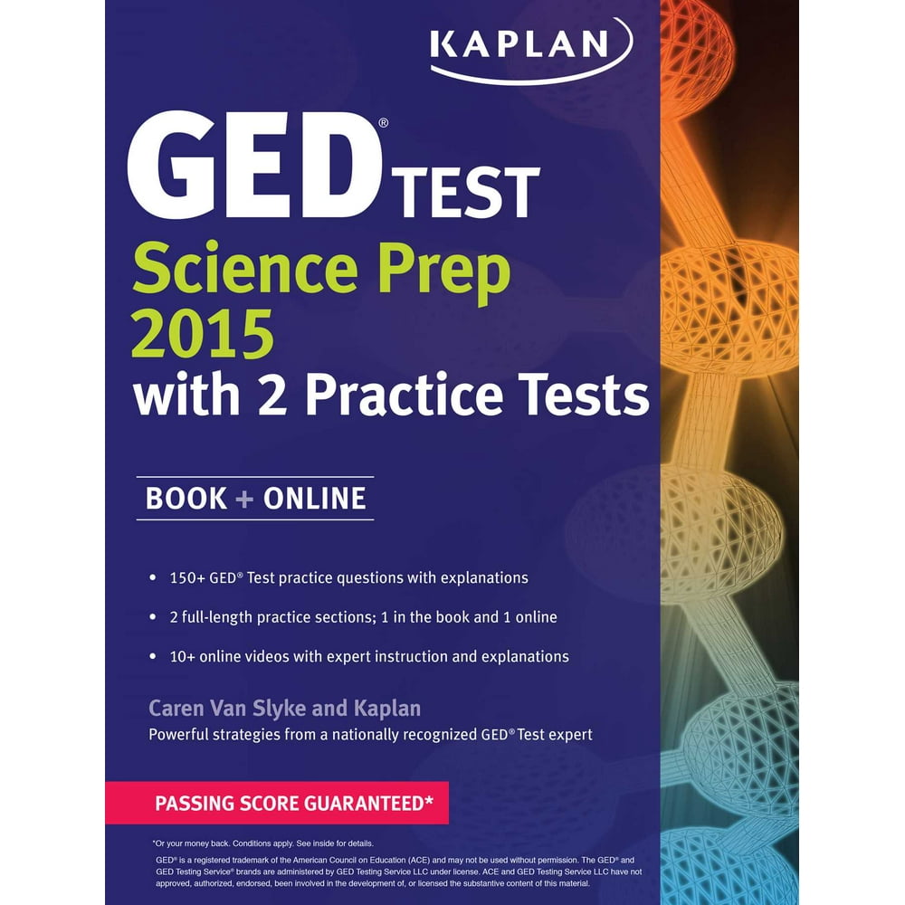 Kaplan GED Test Science Prep 2015 Book + Online