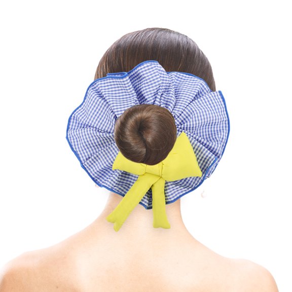 SEWCHICS Large Ruffled Ponytail Holder Hair Tie for Women, Teens & Kids - Stylish, Comfortable Hair Accessory